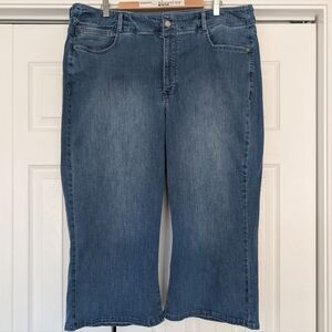 Plus Size Wide Leg Crop Jeans - NYDJ 18W